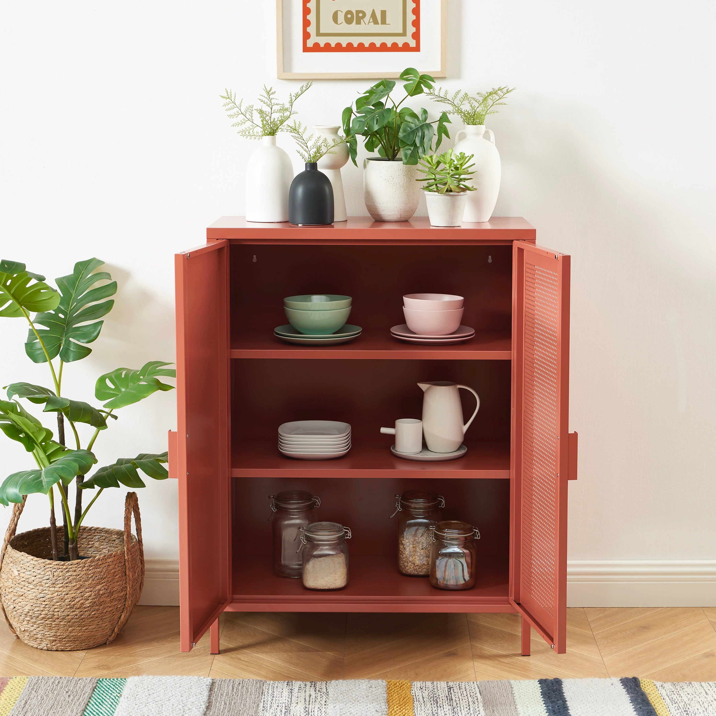 Sideboard - Metal - Terracotta