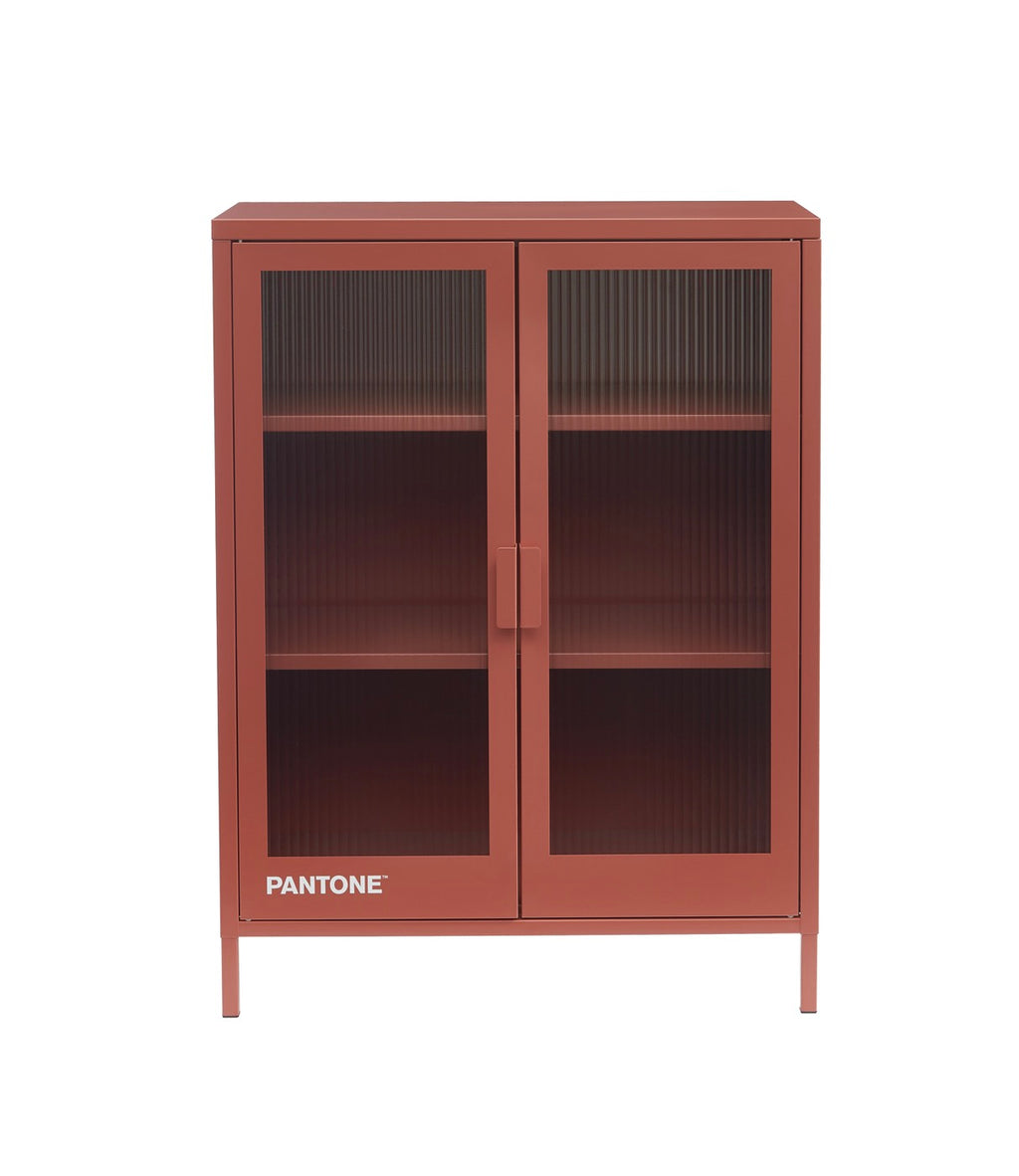 Buffet - Terracotta - Portes En Verre Cannelé