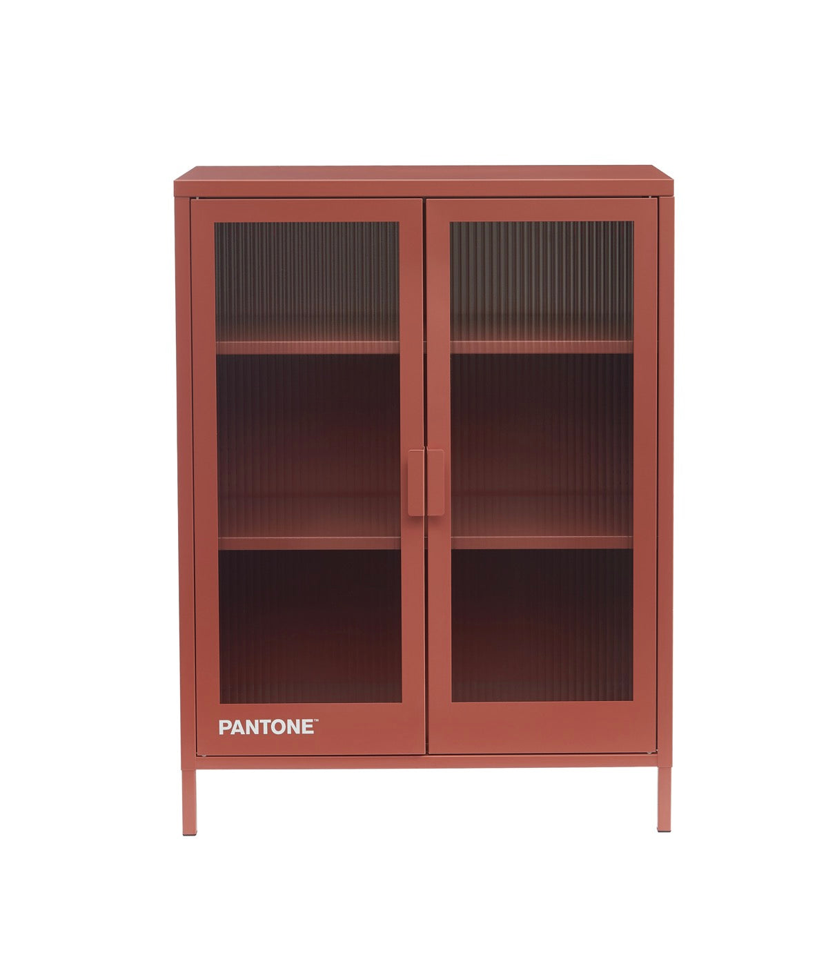Buffet - Terracotta - Portes En Verre Cannelé