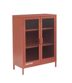 Buffet - Terracotta - Portes En Verre Cannelé