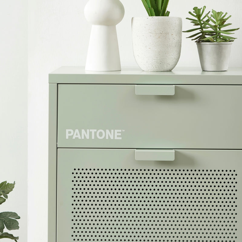 Meuble À Chaussures - Métal - Vert Amande