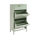 Meuble À Chaussures - Métal - Vert Amande