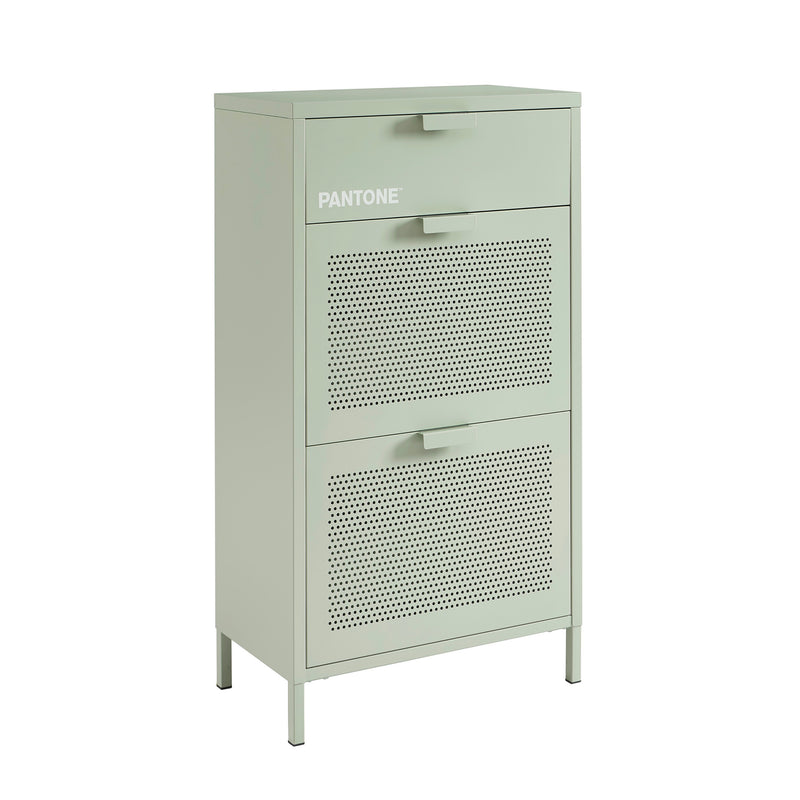 Meuble À Chaussures - Métal - Vert Amande