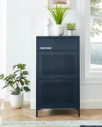 Shoe Cabinet - Metal - Midnight Blue