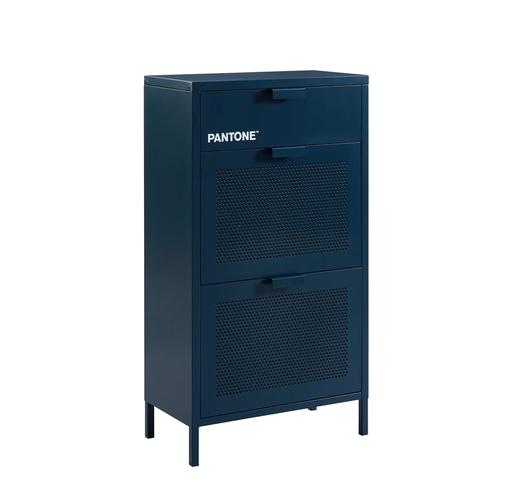 Shoe Cabinet - Metal - Midnight Blue