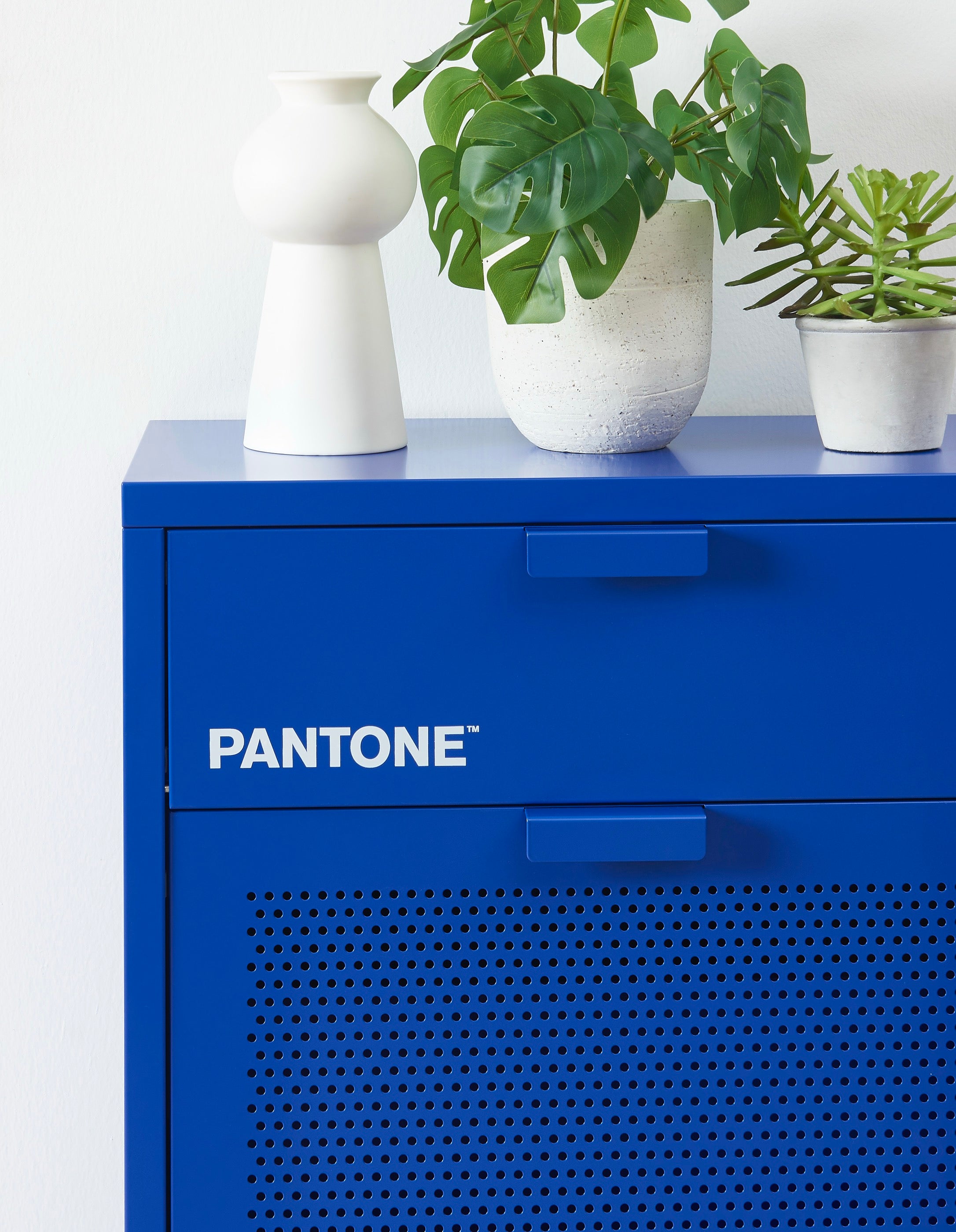 Shoe Cabinet - Metal - Electric Blue