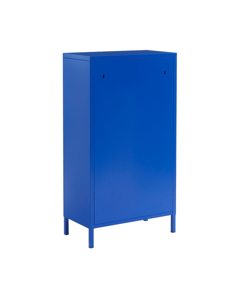 Shoe Cabinet - Metal - Electric Blue