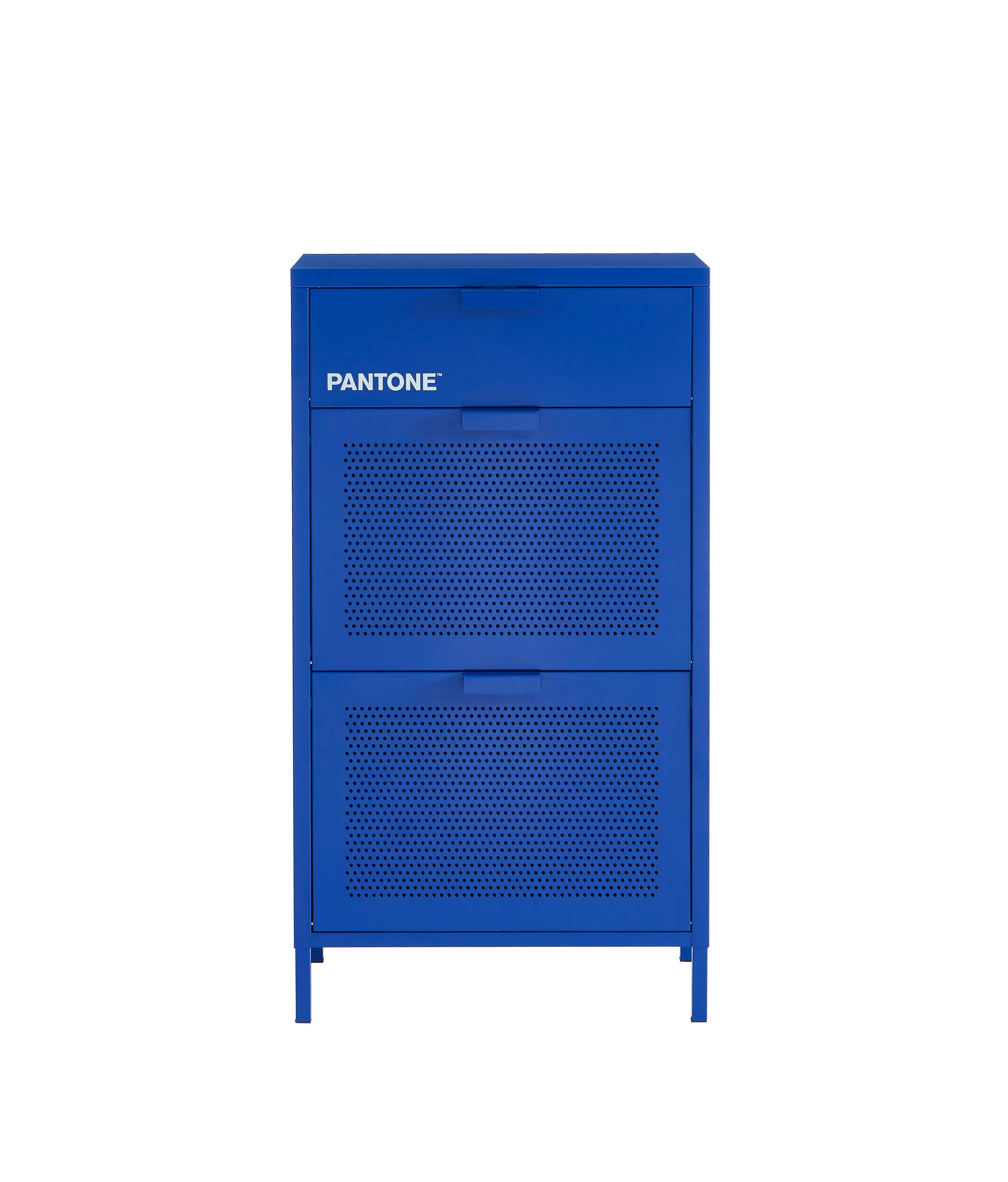 Shoe Cabinet - Metal - Electric Blue