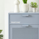 Meuble À Chaussures - Métal - Gris Bleu