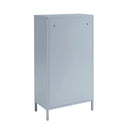 Meuble À Chaussures - Métal - Gris Bleu