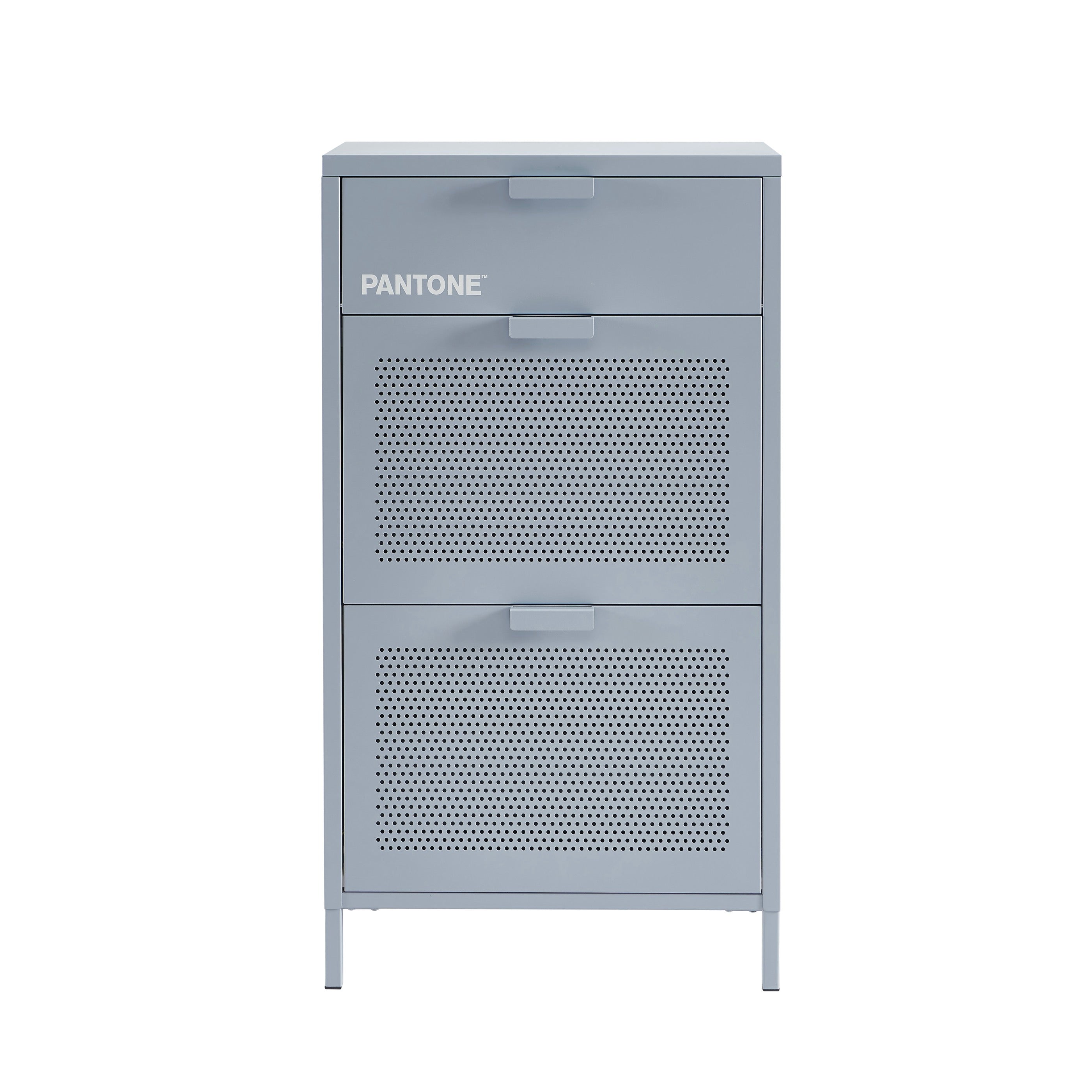 Meuble À Chaussures - Métal - Gris Bleu
