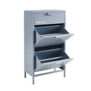 Meuble À Chaussures - Métal - Gris Bleu