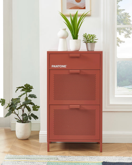 Meuble À Chaussures - Métal - Terracotta