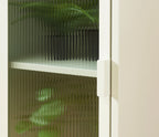Cloakroom - Sand Beige - Fluted Glass Door