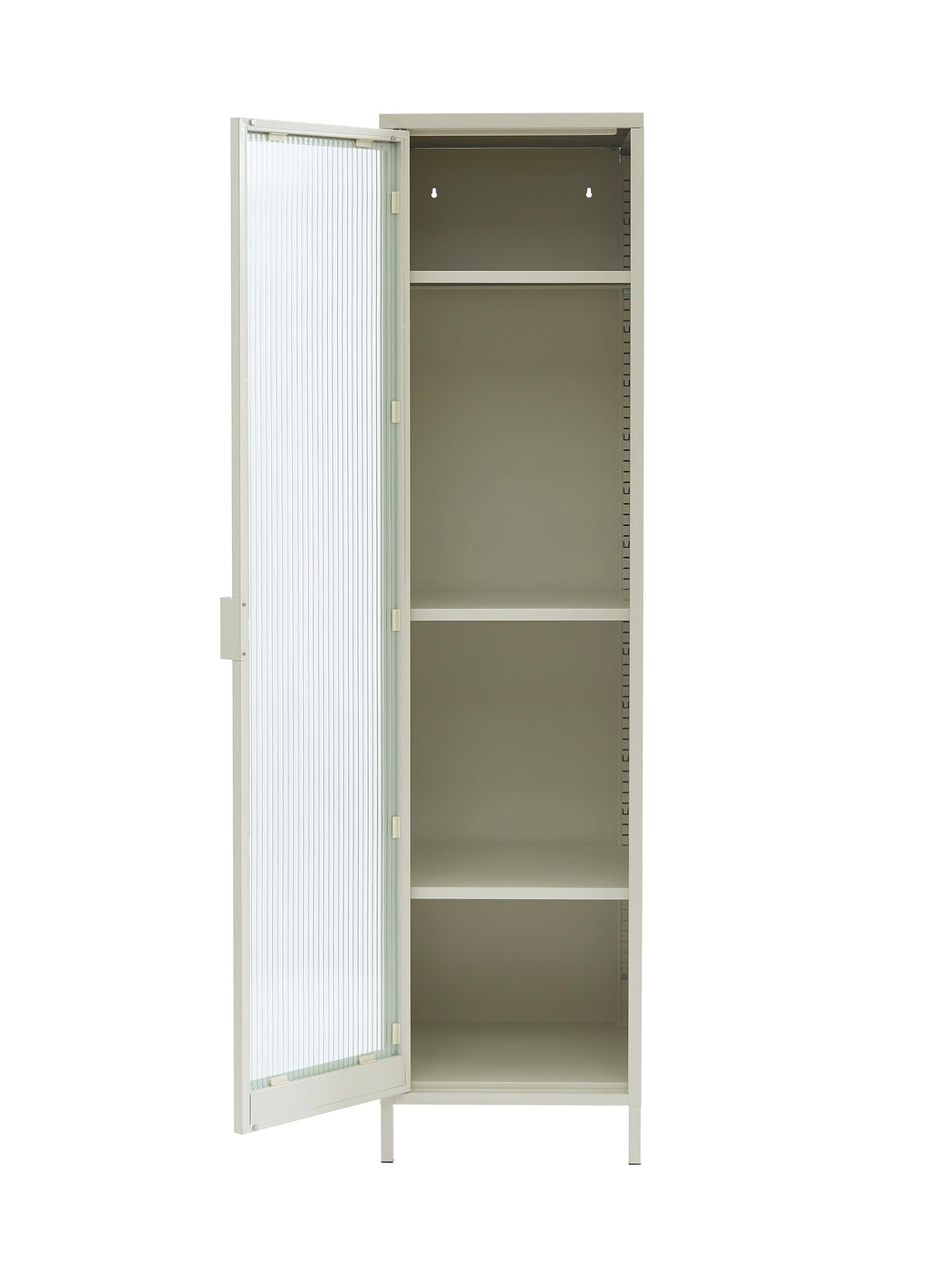 Cloakroom - Sand Beige - Fluted Glass Door