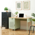 Desk - Metal - Almond Green