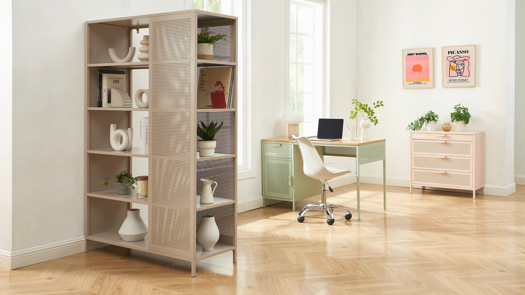 Desk - Metal - Almond Green