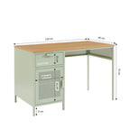 Desk - Metal - Almond Green