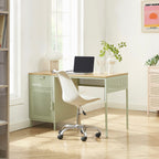 Desk - Metal - Almond Green