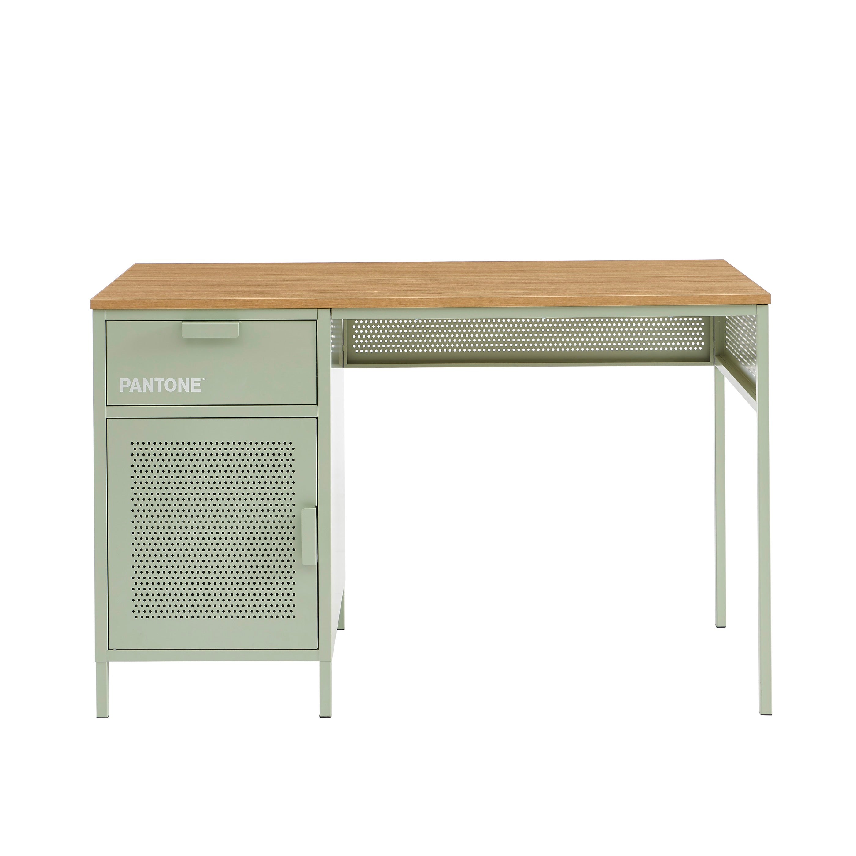 Desk - Metal - Almond Green