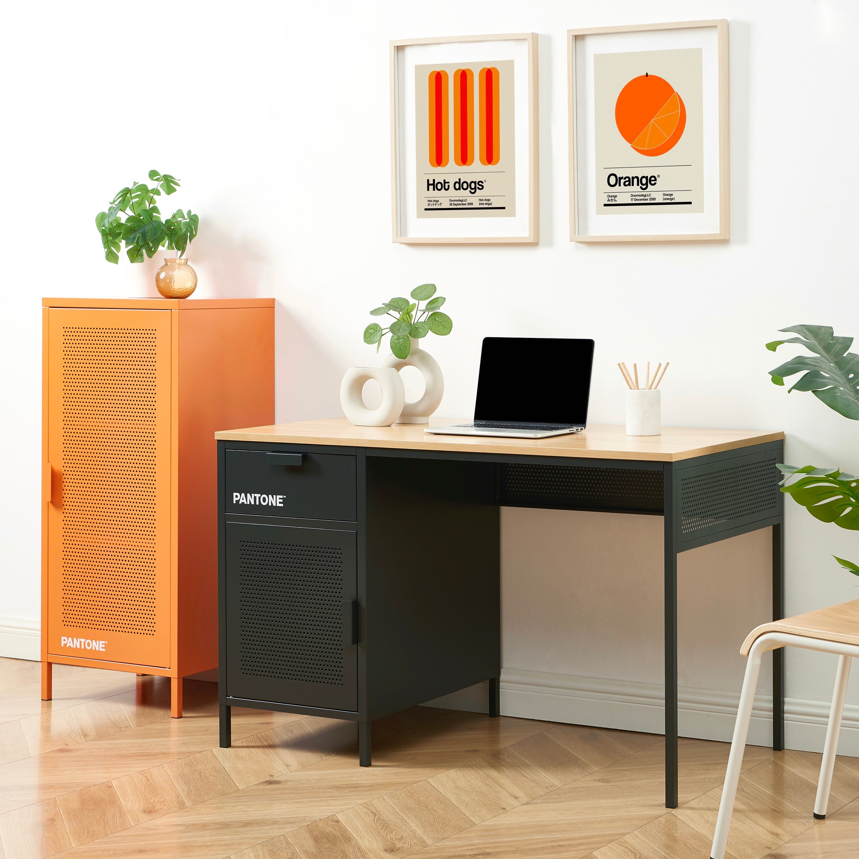 Desk - Metal - Anthracite Gray