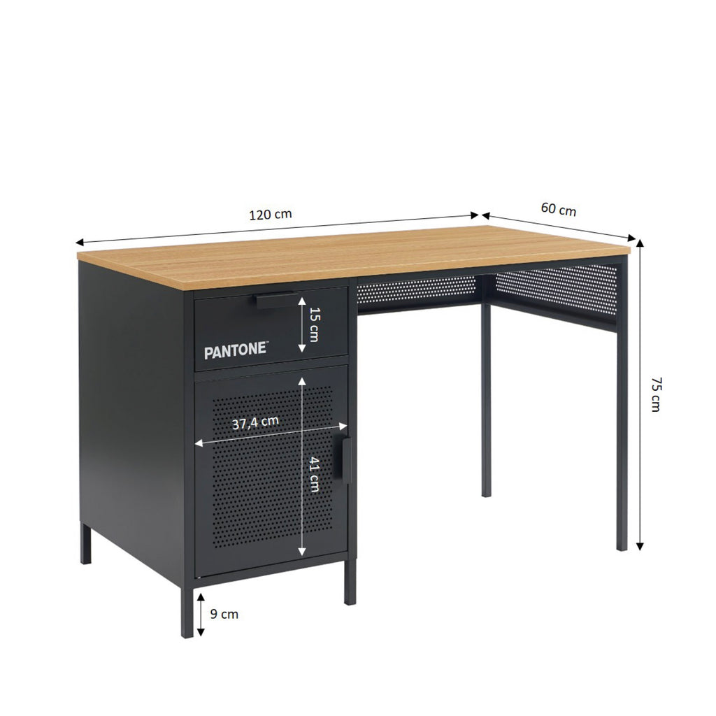 Desk - Metal - Anthracite Gray