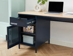 Desk - Metal - Midnight Blue