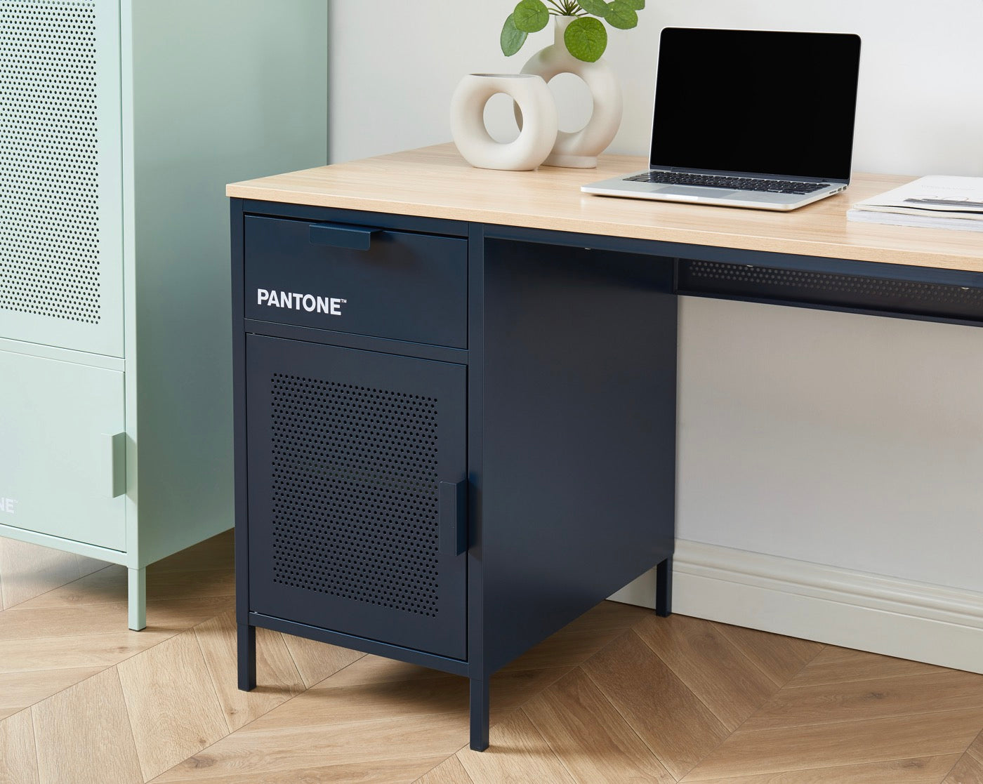 Desk - Metal - Midnight Blue