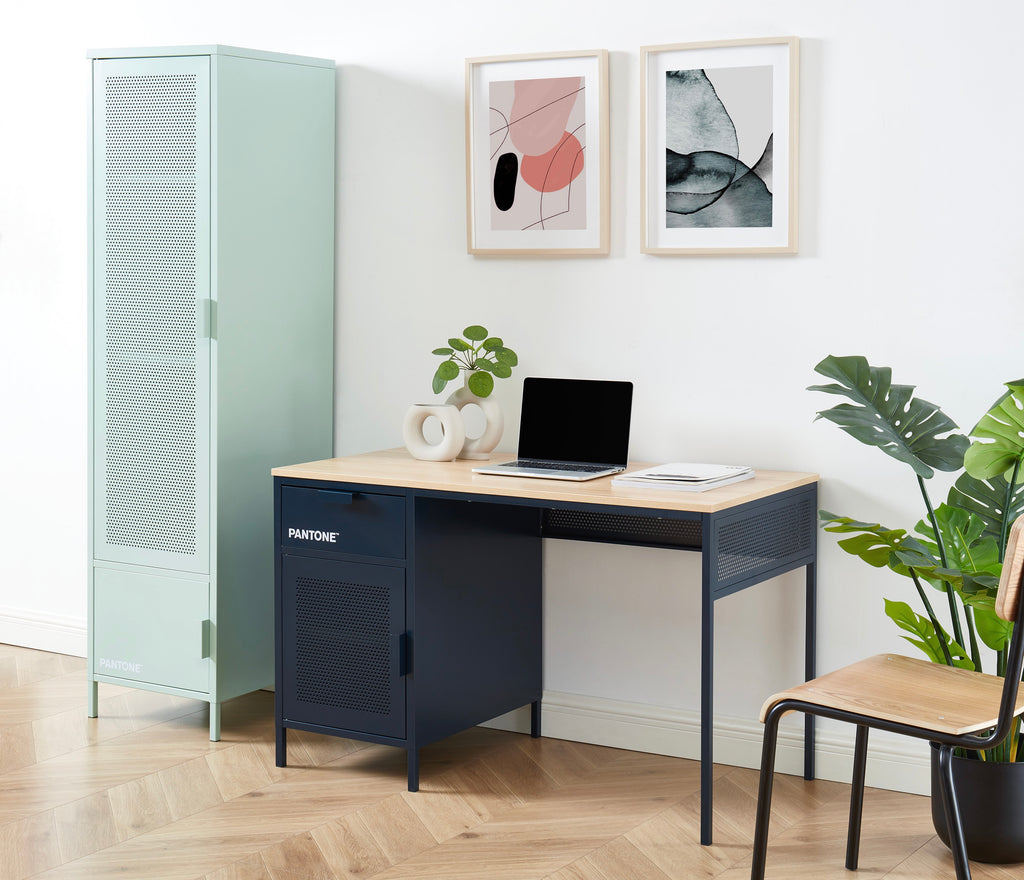 Desk - Metal - Midnight Blue