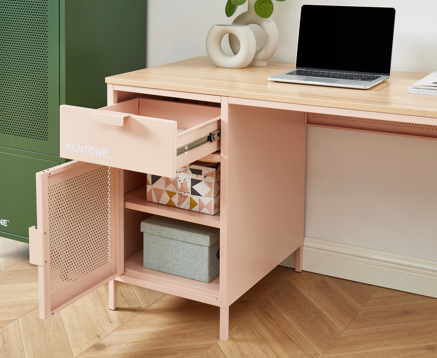 Desk - Metal - Blush Pink