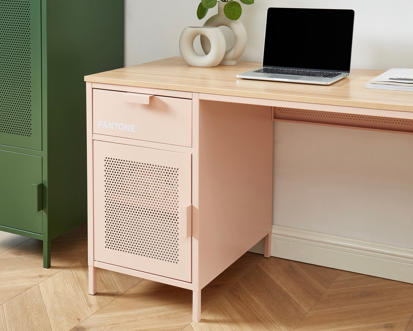 Desk - Metal - Blush Pink
