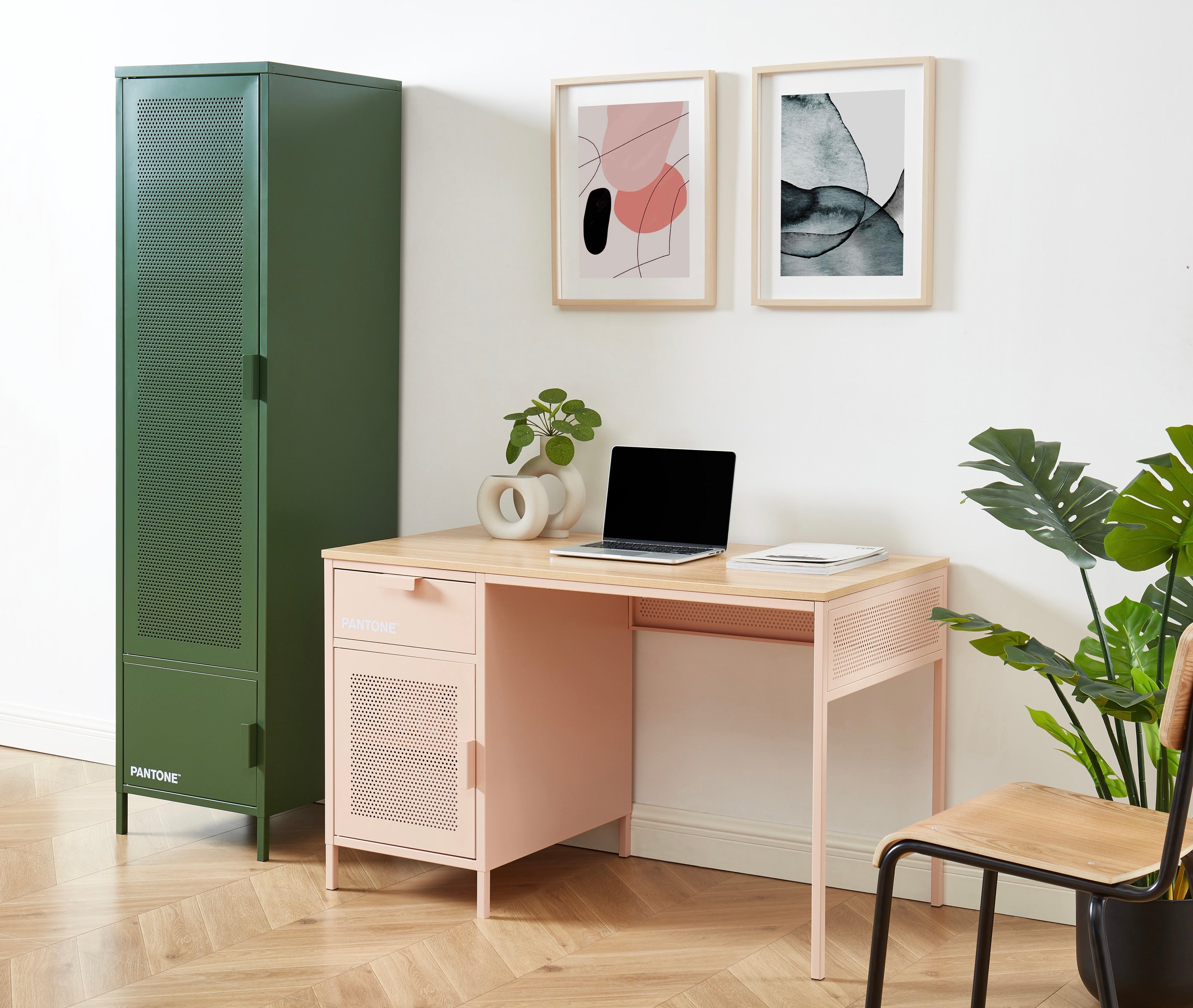 Desk - Metal - Blush Pink