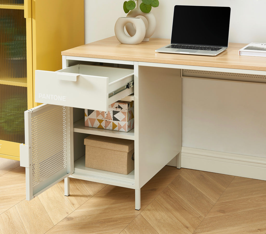 Bureau - Métal - Beige Sable