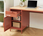 Desk - Metal - Terracotta