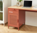 Desk - Metal - Terracotta