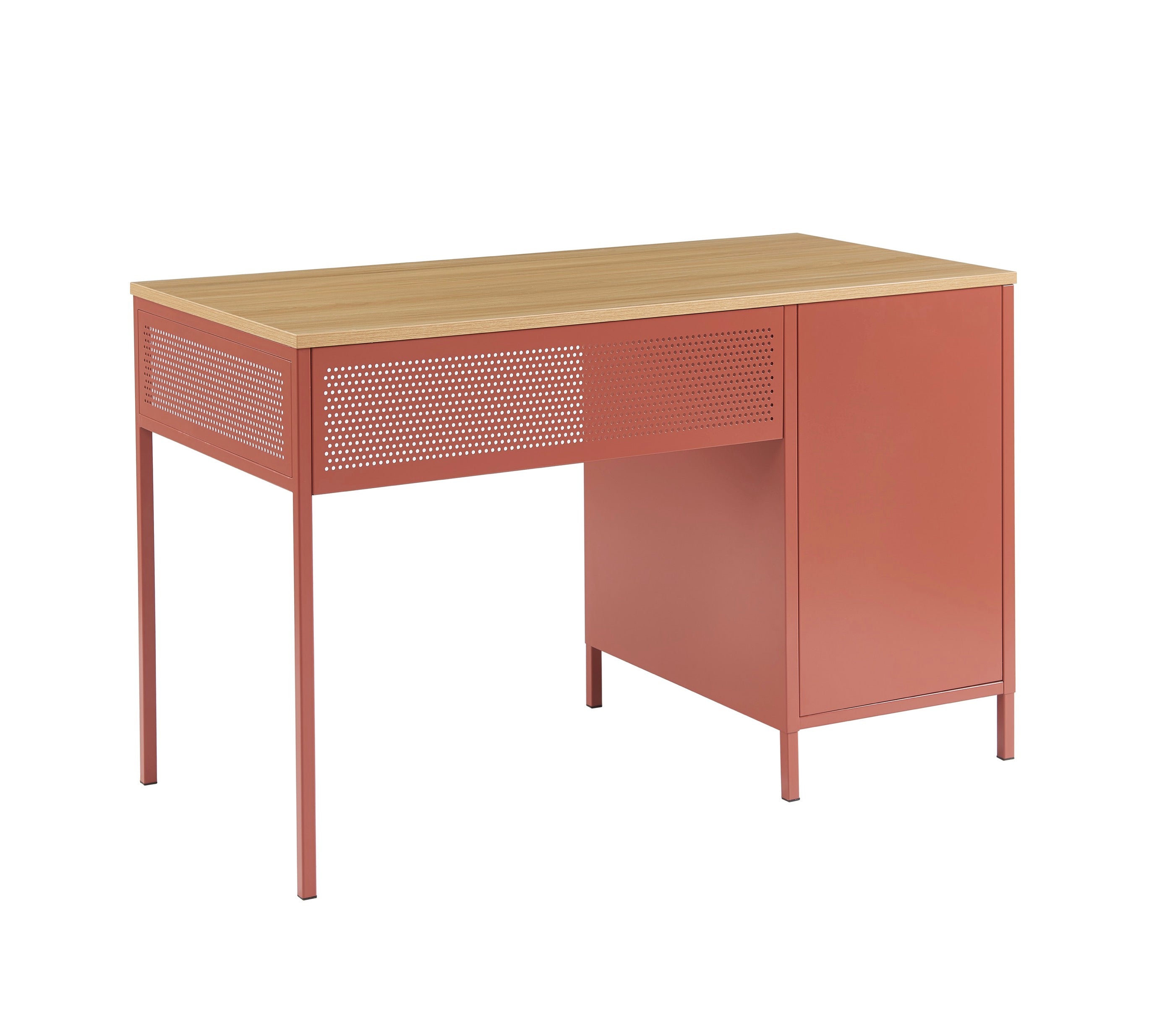 Desk - Metal - Terracotta
