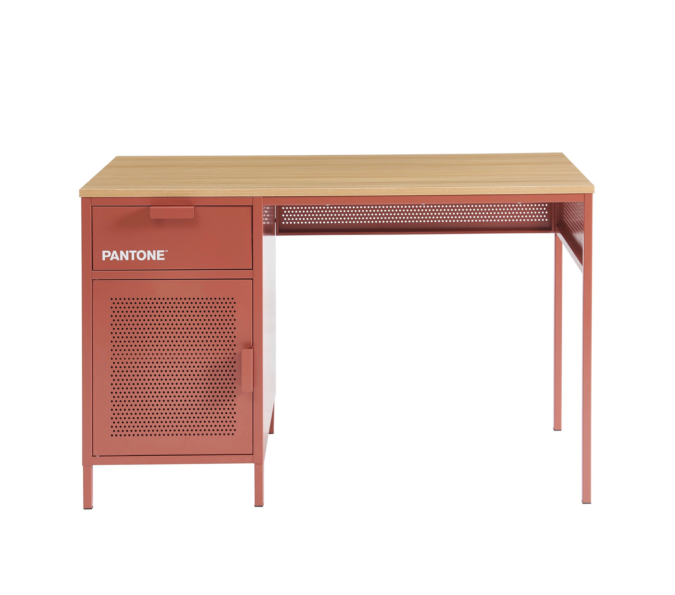 Desk - Metal - Terracotta