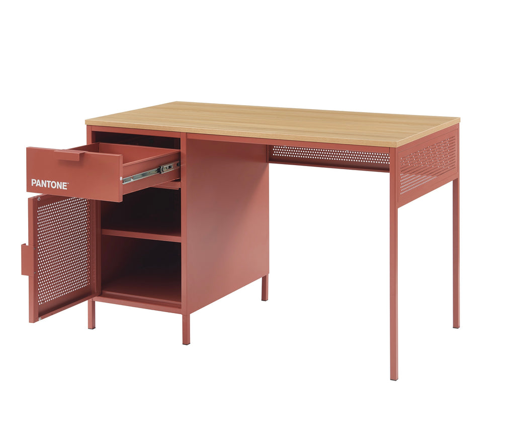 Desk - Metal - Terracotta