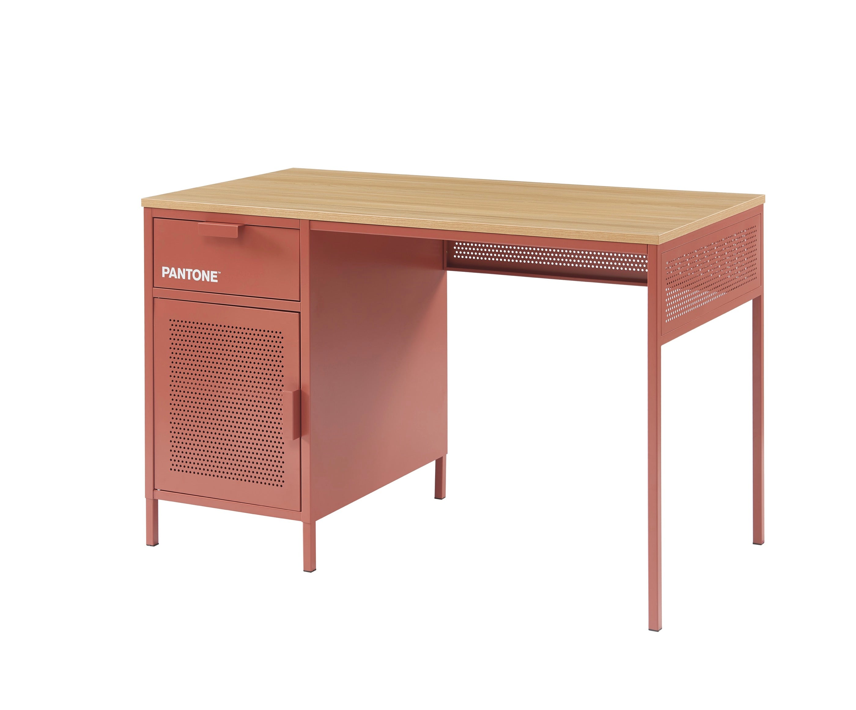 Desk - Metal - Terracotta