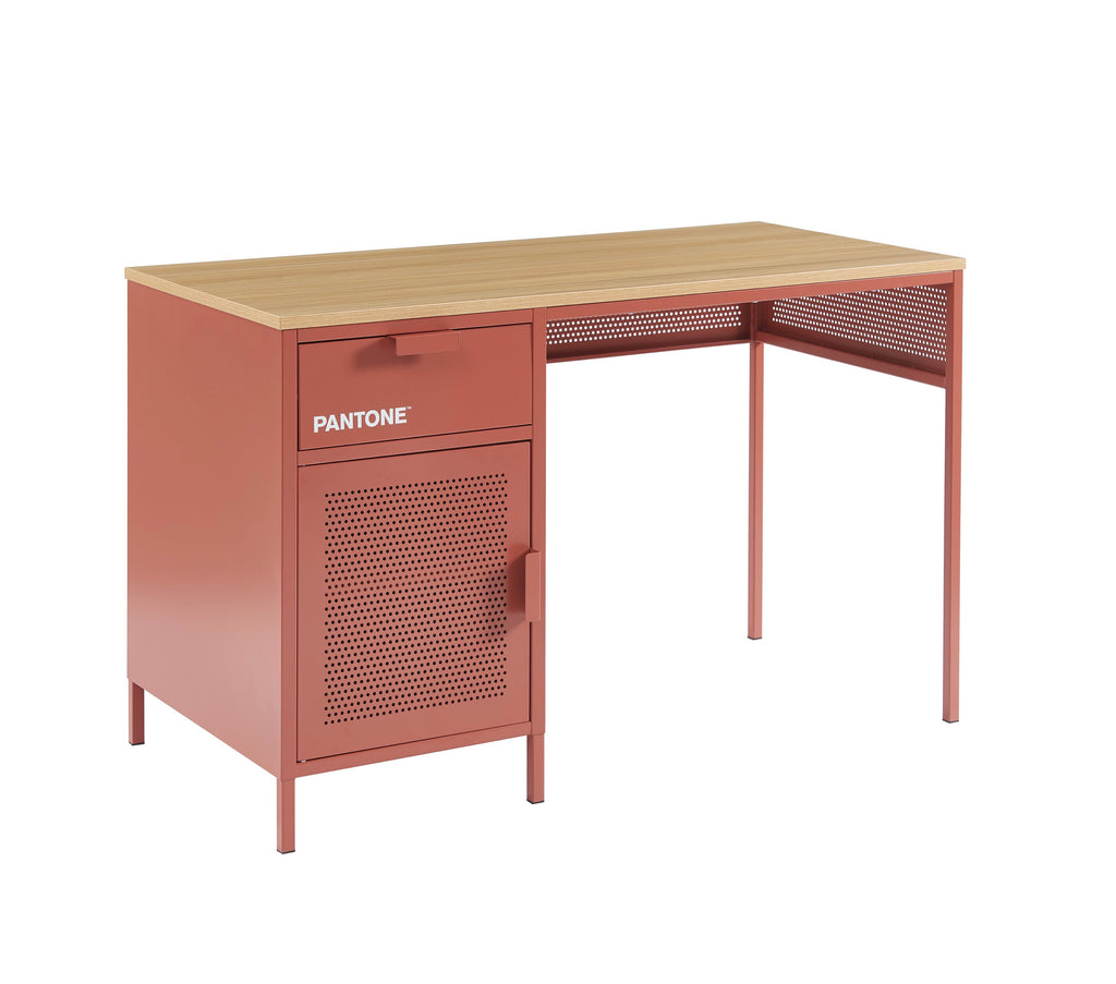 Desk - Metal - Terracotta