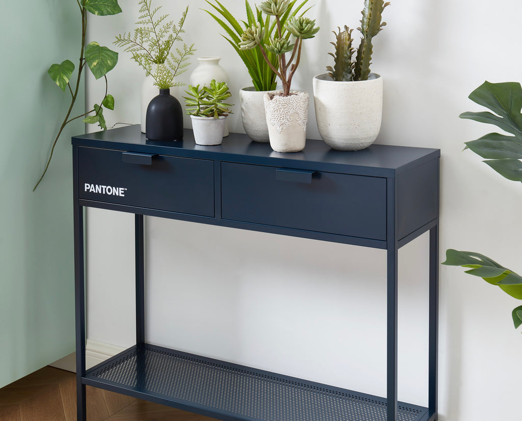 Console Table - Metal - Midnight Blue
