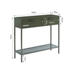 Console - Metal - Dark Olive Green
