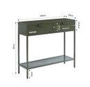 Console - Métal - Vert Olive Foncé