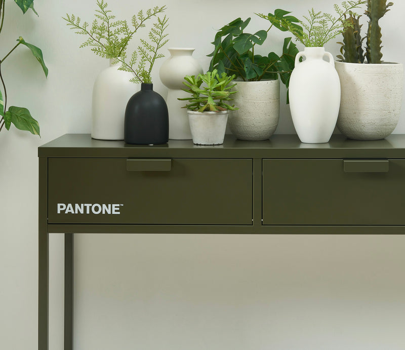 Console - Métal - Vert Olive Foncé