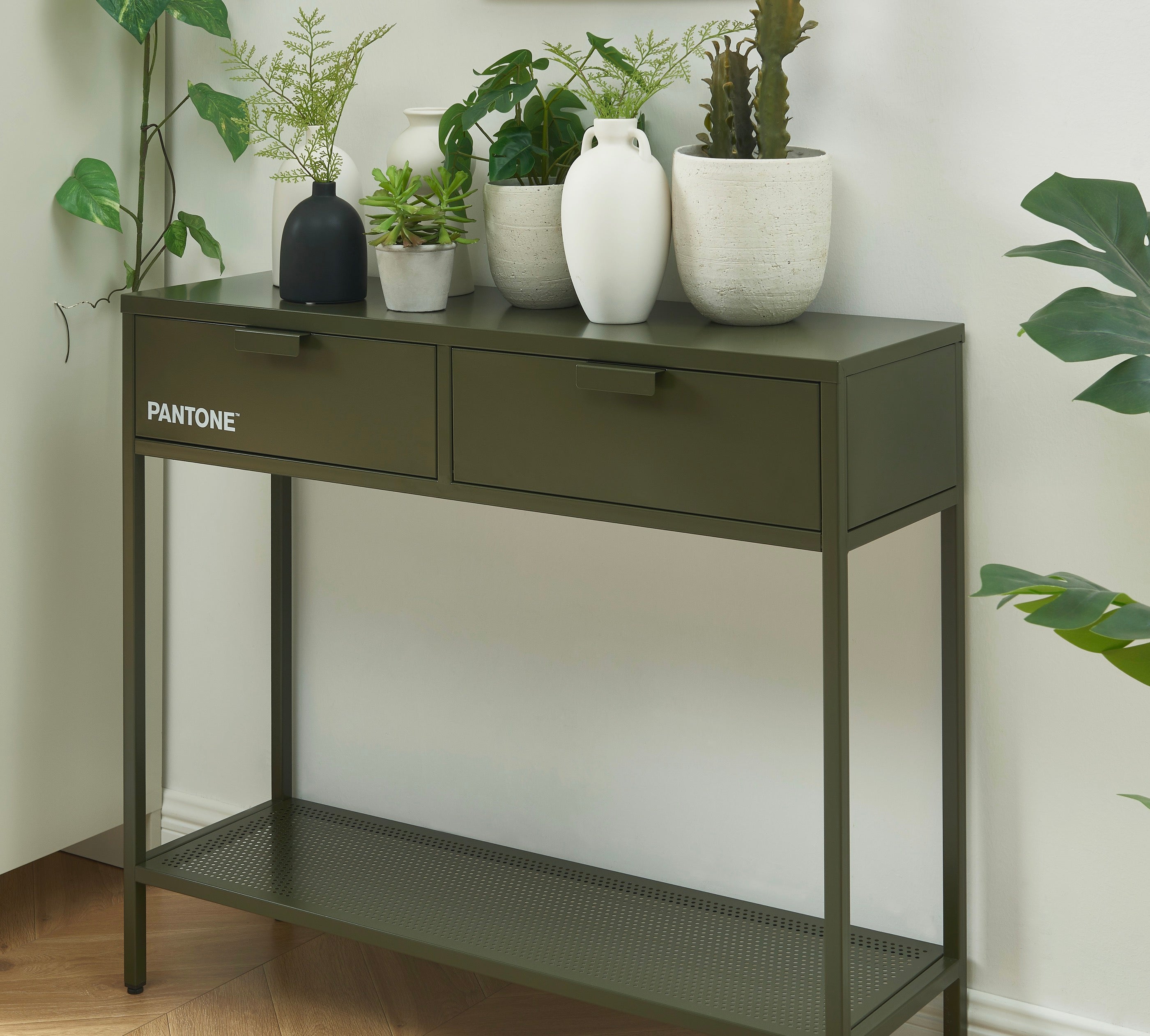 Console - Metal - Dark Olive Green