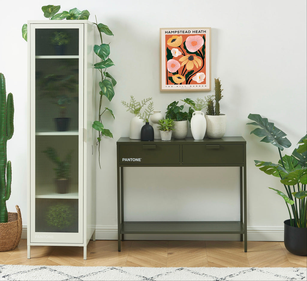 Console - Metal - Dark Olive Green