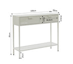Console Table - Metal - Sand Beige