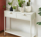 Console Table - Metal - Sand Beige
