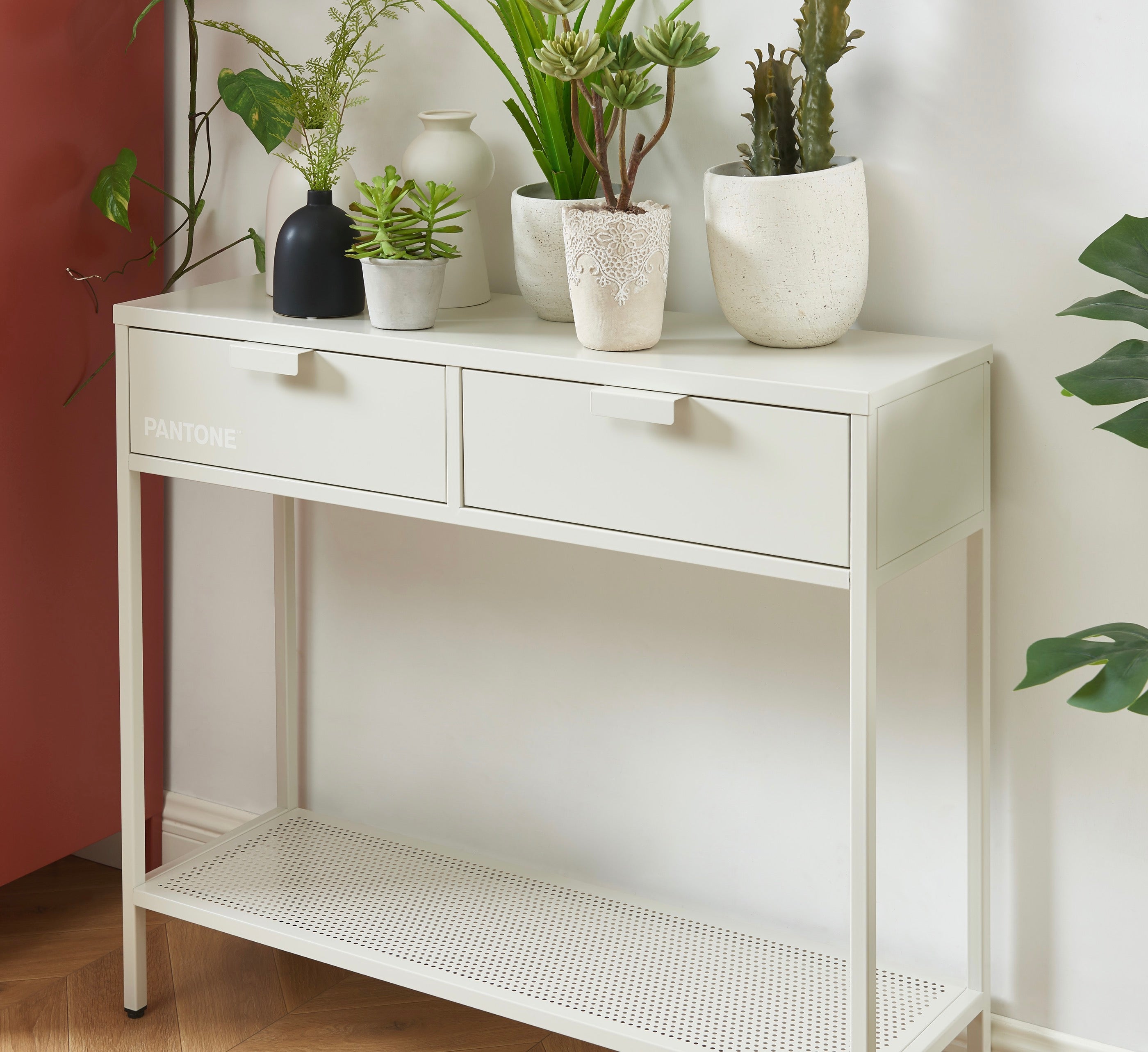 Console Table - Metal - Sand Beige