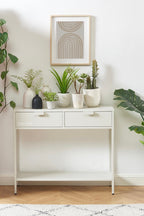 Console Table - Metal - Sand Beige